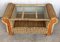 Mid-Century Rattan and Wood Coffee Table 12