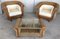 Mid-Century Rattan and Wood Coffee Table 10