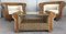 Mid-Century Rattan and Wood Lounge Chairs, Set of 2 9