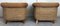 Mid-Century Rattan and Wood Lounge Chairs, Set of 2 4