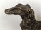 19th Century French Silver Patinated Bronze Borzoi, Image 8