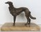 19th Century French Silver Patinated Bronze Borzoi, Image 2