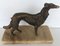 19th Century French Silver Patinated Bronze Borzoi, Image 3