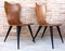 Mid-Century Arne Jacobsen Style Chairs with Black Tapered Legs, Set of 2 2