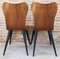 Mid-Century Stühle im Arne Jacobsen Stil mit schwarzen konischen Beinen, 2er Set 7