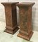 19th Columns or Pedestals in Glazed Handmade Terracotta, Set of 2 4