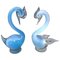 Cisnes azules de cristal de Murano. Juego de 2, Imagen 1