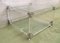 Mid-Century Square Acrylic Glass Coffee Tables with Chromed Metal 16