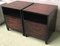 20th Century Ebonized Macassar Nightstands or Side Tables with One Door, Set of 2 7