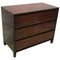 Mid-Century Wood and Black Lacquer Commode, Image 1