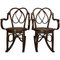 Rocking Chairs en Bois Courbé, Style Jacob & Josef, 19ème Siècle, Set de 2 1