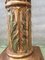 20th Century Spanish Carved Gilt Polychrome Wood Corinthian Columns, Set of 3 11