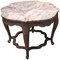 20th Century Spanish Side Table with Siena Marble and Carved Base by Mariano Garcia 1