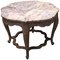 20th Century Spanish Side Table with Siena Marble and Carved Base by Mariano Garcia, Image 1