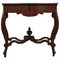 20th Century Marble Top Walnut Console Table with Drawer 1