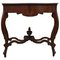 20th Century Marble Top Walnut Console Table with Drawer, Image 1