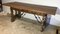 18th Century Baroque Farm Refectory Desk Table with Two Drawers & Stretchers 7