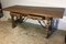 18th Century Baroque Farm Refectory Desk Table with Two Drawers & Stretchers 2