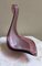 20th Century Italian Murano Glass Swan Sculpture in Purple 6