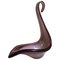 20th Century Italian Murano Glass Swan Sculpture in Purple 1