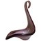 20th Century Italian Murano Glass Swan Sculpture in Purple, Image 1