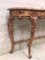 Mesa consola y espejo Pier estilo renacentista de nogal tallado y dorado. Juego de 2, Imagen 16