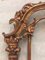 Mesa consola y espejo Pier estilo renacentista de nogal tallado y dorado. Juego de 2, Imagen 5