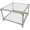 Mid-Century Square Acrylic Glass Coffee Table, Image 1