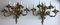 French 19th Century Gilded Bronze Wall Sconces, Set of 2 2