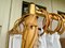Letto a baldacchino Mid-Century in bambù con tende, Immagine 7