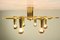 Vintage 6-Light Gilded Flush Mount from Cosack, Image 3