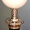 Art Deco French Black Nickel Table Lamp from Mazda, 1920s 6