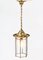 Brass Art Nouveau Lantern, 1900s 4