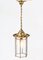 Brass Art Nouveau Lantern, 1900s, Image 4