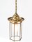 Brass Art Nouveau Lantern, 1900s 2