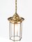 Brass Art Nouveau Lantern, 1900s, Image 2