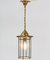 Brass Art Nouveau Lantern, 1900s, Image 5