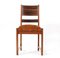 Art Deco Haagse School Oak Dining Room Chairs, 1920s, Set of 4, Image 6