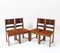 Art Deco Haagse School Oak Dining Room Chairs, 1920s, Set of 4 2