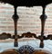 Table Hexagonale Antique en Noyer 9