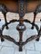 Table Hexagonale Antique en Noyer 6