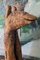 Große antike Primitiv-Volkskunst-Pferdekopf-Skulptur aus Holz 5