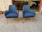Blue Munari Armchairs by Bruno Munari, 1950s, Set of 2 18