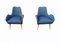 Blue Munari Armchairs by Bruno Munari, 1950s, Set of 2 1
