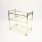 Minimalist Scandinavian Brass Bar Trolley, 1970s, Image 4