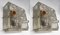 Italian Apis Glass Cube Sconces from Poliarte, 1970s, Set of 2, Image 6