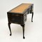 Antique Lacquered Chinoiserie Desk with Leather Top 10