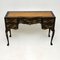 Antique Lacquered Chinoiserie Desk with Leather Top 1