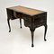 Antique Lacquered Chinoiserie Desk with Leather Top 3