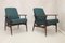 300-190 Green Armchairs by Henryk Lis, 1970s, Set of 2 1